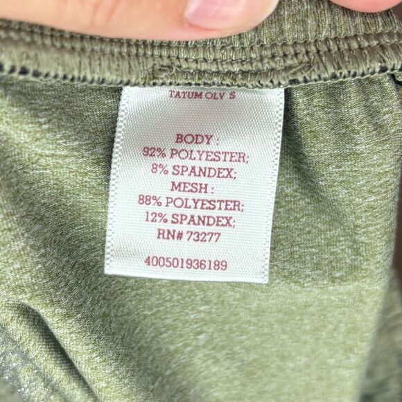 SO Juniors Olive Green Inset Mesh Running Shorts - Picture 5 of 8